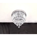 Ver imagem 2 de Lustre Redondo Chuva Cristais Retangulos Legitimos K9 30cm