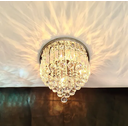Ver imagem 4 de Lustre Redondo Chuva Cristais Retangulos Legitimos K9 30cm