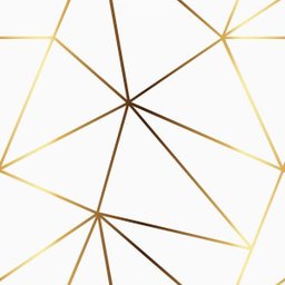 Papel De Parede Zara Fundo Branco E Degradê Imita Dourado - 1