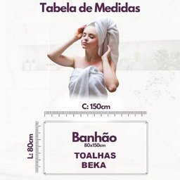 Jogo com 5 Toalhas Banho Super Grossa Felpuda e Macia Beka Cinza - 3