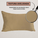 Ver imagem 3 de Kit 2 Capa Almofada Veludo Lisa 35 X 35 Ziper - Chocolate