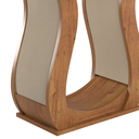 Ver imagem 4 de Mesa de Jantar Retangular Isis 1,20x80 Mel/blonde/veludo Pastel - Casa Giulia