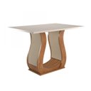 Ver imagem 1 de Mesa de Jantar Retangular Isis 1,20x80 Mel/blonde/veludo Pastel - Casa Giulia