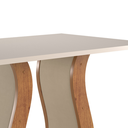 Ver imagem 3 de Mesa de Jantar Retangular Isis 1,20x80 Mel/blonde/veludo Pastel - Casa Giulia