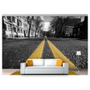 Ver imagem 1 de Papel de Parede Cidade Asfalto Preto e Branco Ncd148