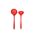 Ver imagem 2 de Jogo em Silicone Concha Escumadeira e Espátula Vermelho UNYHOME.