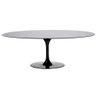 Mesa de Jantar Saarinen Oval 137x90 cm Laqueada Preto - 1
