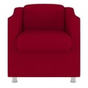 Ver imagem 2 de Kit 4 Poltronas Decorativa Bia Suede Vermelho - Twdecora