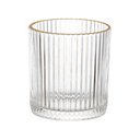 Ver imagem 2 de Jogo de Copos de Vidro Transparente Graffiato Fio de Ouro 320ml 6 Peças - Hauskraft