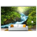 Ver imagem 1 de Papel De Parede Cachoeira Natureza Caminho 3D Nch134