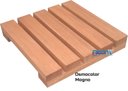 Ver imagem 1 de Deck de Madeira Modular 25x25 Cm Réguas 4 Cm com Pintura Neonx:osmocolor Mogno Semi Trans