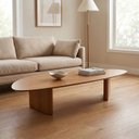 Ver imagem 1 de Mesa de Centro Orgânica 120cm Madeira Maciça Mel