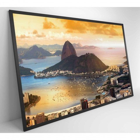 Quadro Pão de Açúcar Rio de Janeiro Medidas 120x80 Cm Impressão Vidro Acrílico