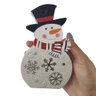 Boneco de Neve Natalino Kit 3 uni Led Multicolorido Natal Casa Trabalho Mesa Arvore Enfeite - 2