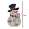 Boneco de Neve Natalino Kit 3 uni Led Multicolorido Natal Casa Trabalho Mesa Arvore Enfeite - 5