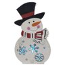 Boneco de Neve Natalino Kit 3 uni Led Multicolorido Natal Casa Trabalho Mesa Arvore Enfeite - 3