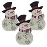 Boneco de Neve Natalino Kit 3 uni Led Multicolorido Natal Casa Trabalho Mesa Arvore Enfeite - 1
