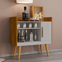 Ver imagem 6 de Aparador Bar Cafe 1 Porta Cafe 71 Cm Cinamomo Off White Bechara