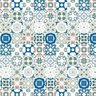 Papel De Parede Azulejo Branco E Azul Adesivo Cozinha Pia - 1