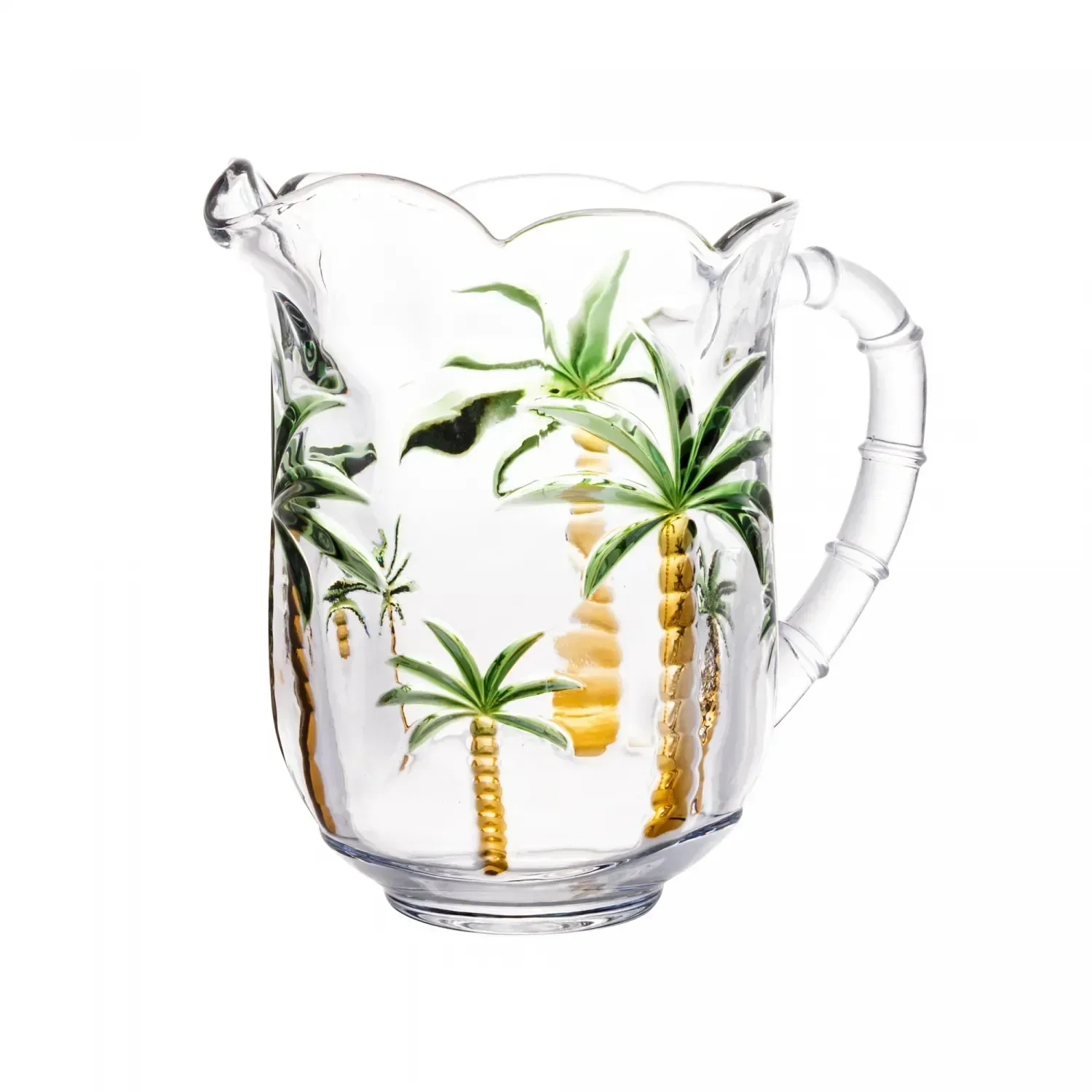 Jarra Palm Hand Painting 1,5l Cristal Ecologico