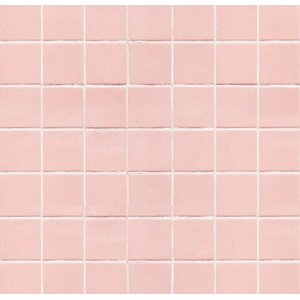 Papel De Parede Autoadesivo Azulejo Cozinha 3M Rosa