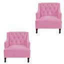 Ver imagem 1 de Kit 02 Poltronas Genesis Rosa