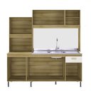 Ver imagem 2 de Cozinha Indekes Sevilha 6 Portas 1 Gaveta Sem Tampo 1,82M 6170 6170-1-768