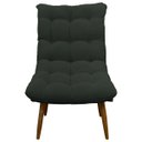 Ver imagem 5 de Poltrona Decorativa para Sala Consultório Clínica Recepção Salão Manicure Sufler Decorativa Linho