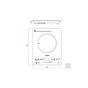 Ver mais imagens de Cooktop Portátil por Indução 1 Boca Tramontina Slim Touch Ei 30 110v - 127v
