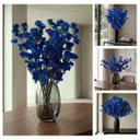 Ver imagem 6 de Kit 12 Flores Sakura Azul Artificial Realista para Eventos e Festas