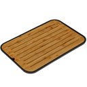 Ver imagem 1 de Tábua Migalheira de Bambu 33x23cm Corte Porta Pães Bolos Preto ou Lume