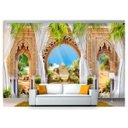 Ver imagem 1 de Papel de Parede Paisagem Digital Oasis Deserto Dah31