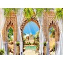 Ver imagem 2 de Papel de Parede Paisagem Digital Oasis Deserto Dah31