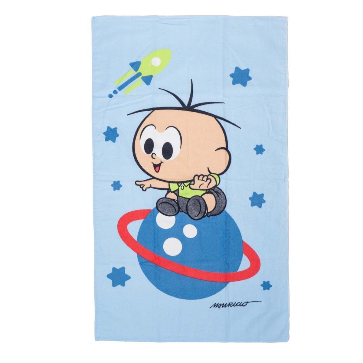 Toalha de Banho Praia Infantil 70 Cm X 1,20 M Turma da Mônica:cebolinha1