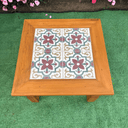Ver imagem 5 de Mesa de Centro Madeira com Ladrilho Hidráulico 60 X 60 Sudeste Rústico