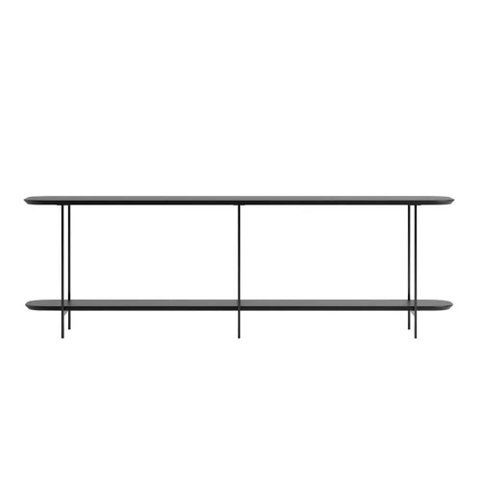 Mesa Lateral Sofa Table Iron Provincia Preto Fosco 180cm