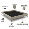 Cama Casal Queen Pés de Ferro Estilo Industrial 176cm Otto P05 Veludo Bege - Lyam Decor - 4