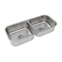 Ver imagem 1 de Cuba Dupla para Cozinha Cd-40 0.7 Escovada Lisa 4.5 82x34x17 - 1017716 - Mekal