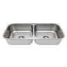 Cuba Dupla para Cozinha Cd-40 0.7 Escovada Lisa 4.5 82x34x17 - 1017716 - Mekal - 3