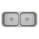 Ver imagem 2 de Cuba Dupla para Cozinha Cd-40 0.7 Escovada Lisa 4.5 82x34x17 - 1017716 - Mekal