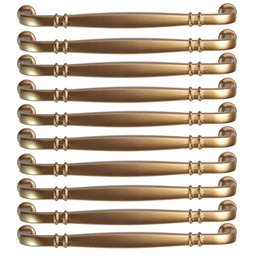 Kit 10 Puxadores Alça para Móveis Dourado 1767 Grenade Armários Gavetas Torralba - 1