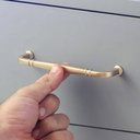 Ver imagem 2 de Kit 10 Puxadores Alça para Móveis Dourado 1767 Grenade Armários Gavetas Torralba