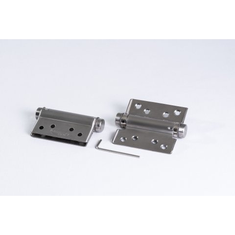 Kit 02 Peças Dobradiça com Mola 3" Inox Coimbra