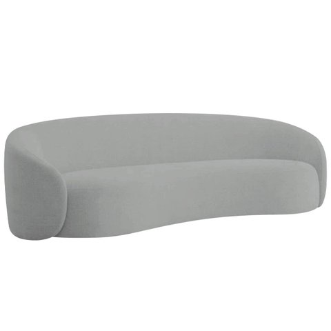 Sofá Orgânico Luxo Recepção 250cm Amore Bouclé