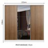 Guarda Roupa Casal 100% Mdf Madesa Zurique 3 Portas de Correr com Espelho - Branco/rustic - 4