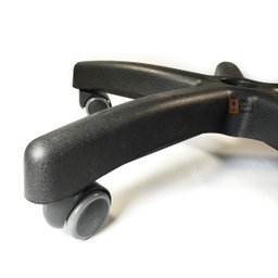 Estrela em Aço com Capa Injetada Frisokar Preta com Rodizios Silicone - 7