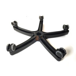 Estrela em Aço com Capa Injetada Frisokar Preta com Rodizios Silicone - 3