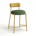 Ver imagem 3 de Banqueta Cozinha Média Industrial Dourado Londres Kit2 Napoli Verde/amarelo D03 - D'rossi