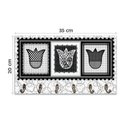 Ver imagem 5 de Cabideiro De Parede Porta Colar Chaves Cintos Toalhas Tulipa