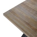 Ver imagem 3 de Mesa Jantar Boston Cor Driftwood Base Aço Grafite 190cm - 64918